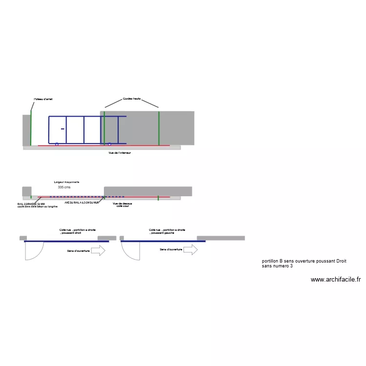 plan pose rail 20. Plan de plan pose rail 20. Plan de