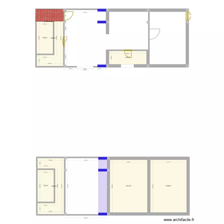MAISON INDIVIDUELE. Plan de 7 Pièces et 96 m² MAISON INDIVIDUELE. Plan de 7 Pièces et 96 m²