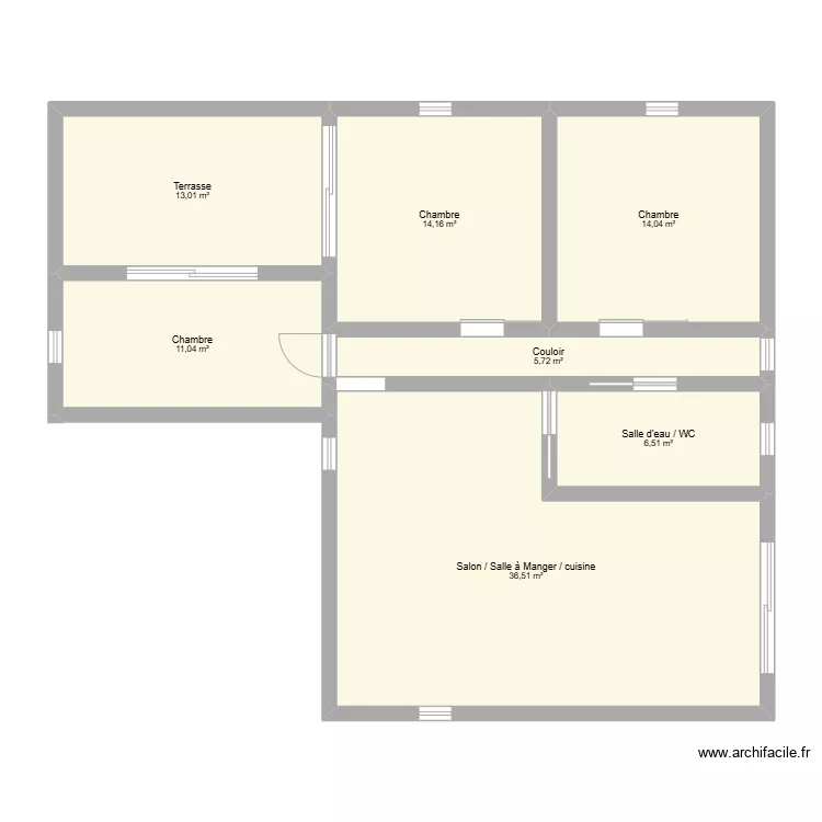 Maison 3. Plan de 