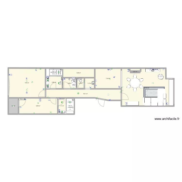 Plan de sol Ostende sans cotation. Plan de 