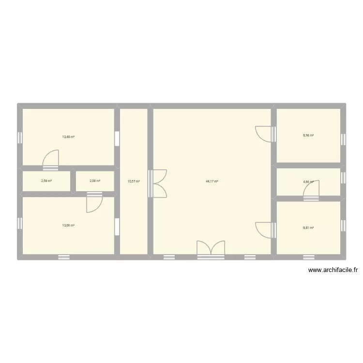 Konat&eacute;. Plan de 9  et 109 m²