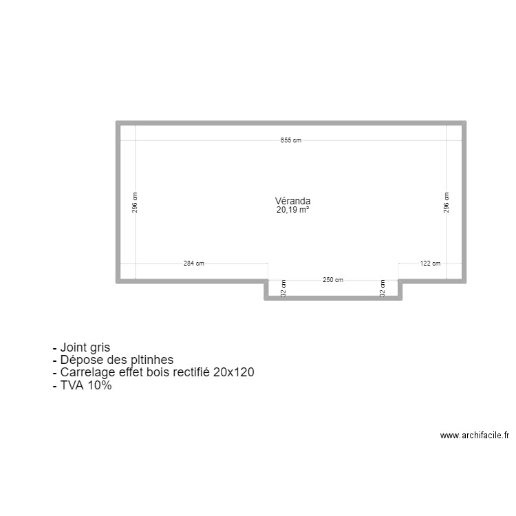 PLAN QUERQUIS. Plan de 1 pièce et 20 m2