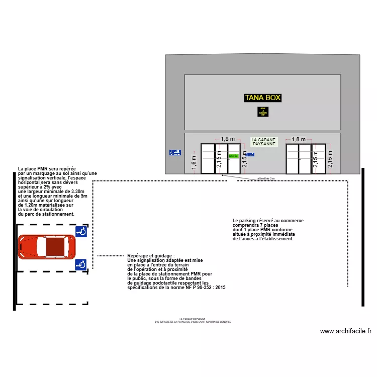 facade PKG. Plan de 