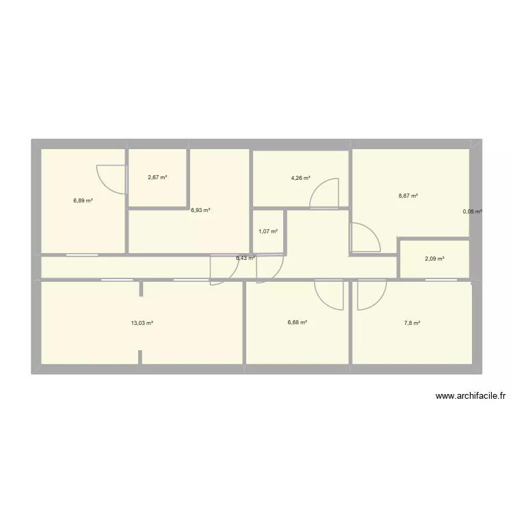 Plan Le Meur Gaultier. Plan de 12 et 69 m² Plan Le Meur Gaultier. Plan de 12 et 69 m²