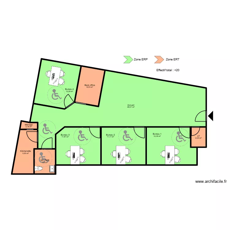 Roanne RDC -ERP. Plan de 10 et 114 m² Roanne RDC -ERP. Plan de 10 et 114 m²