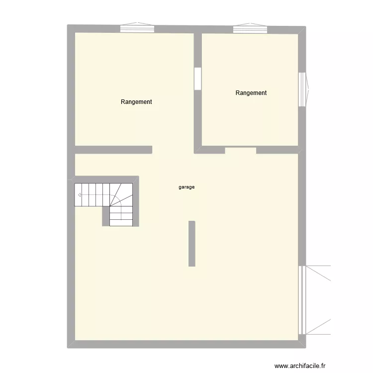 garage. Plan de garage. Plan de