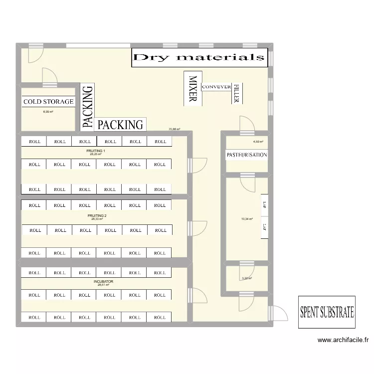 vierge diderot. Plan de 