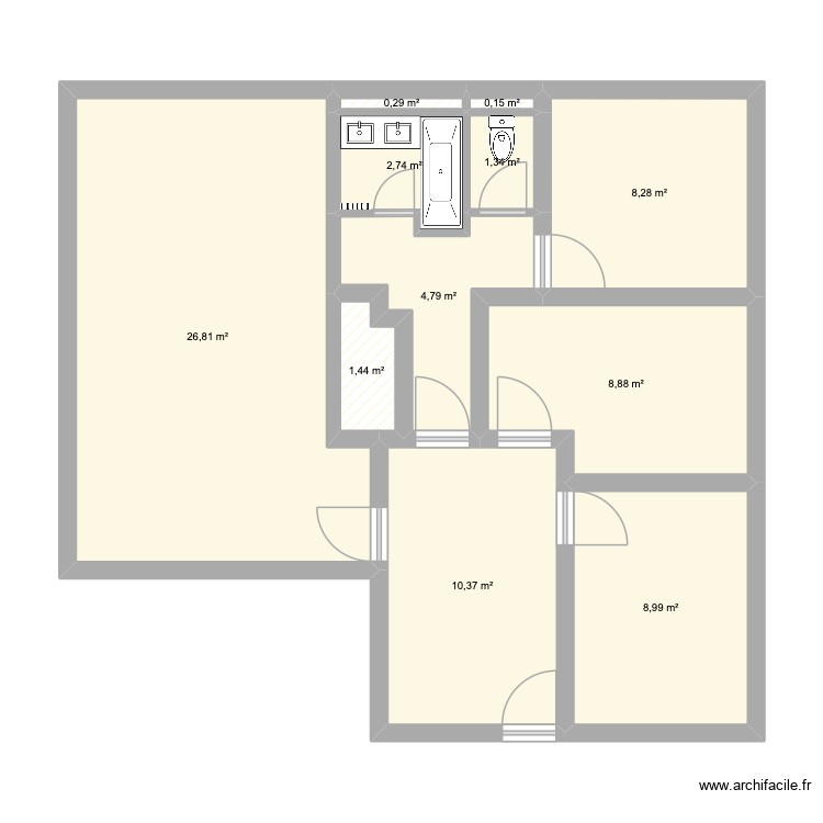 35 cours Emile Zola. Plan de 0 pièce et 0 m2