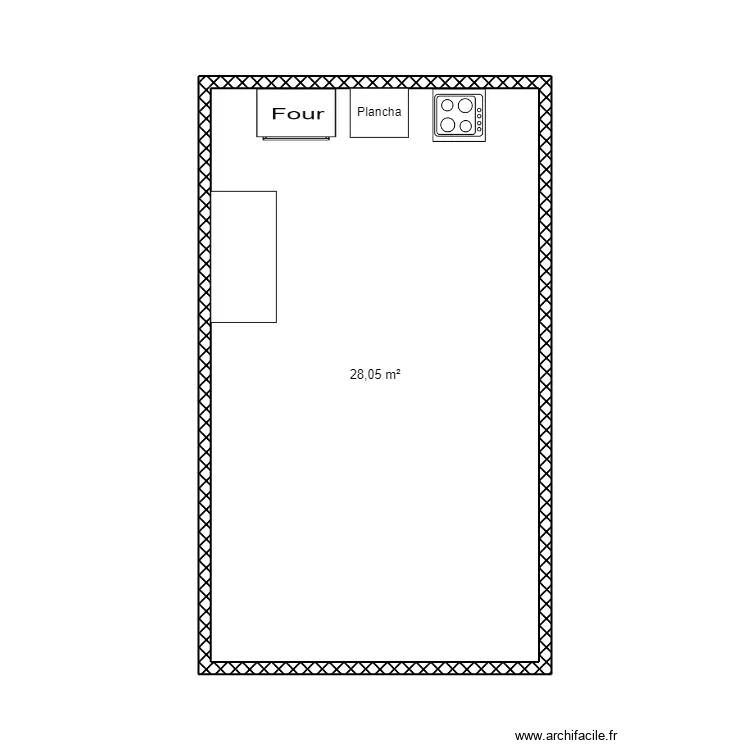 Labo patisserie Villenave. Plan de 