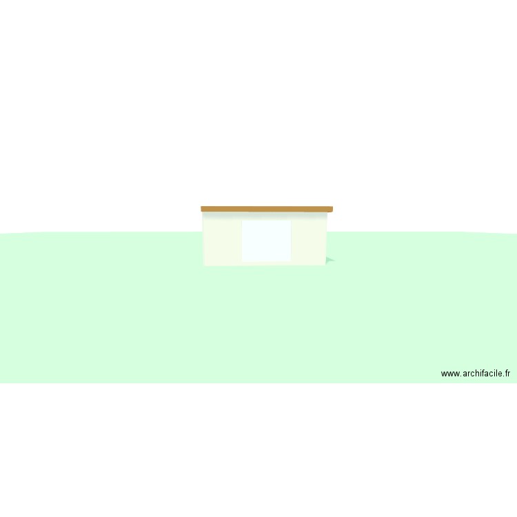 vue façade. Plan de 1 pièce et 30 m2