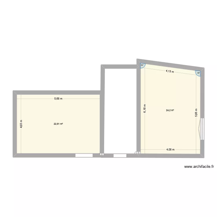plan RDC Jac. Plan de 2 et 47 m² plan RDC Jac. Plan de 2 et 47 m²