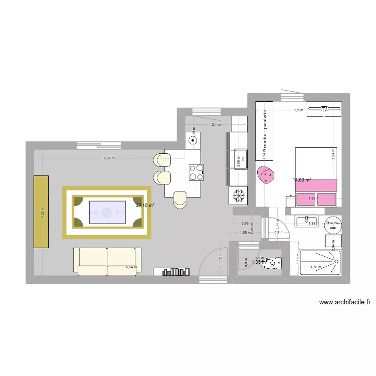 PlanTBM. Plan de 3  et 48 m²