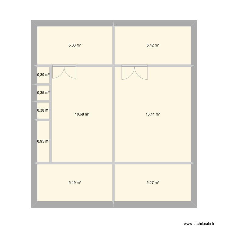 Colonel Fabien 2. Plan de 10 pièces et 47 m2