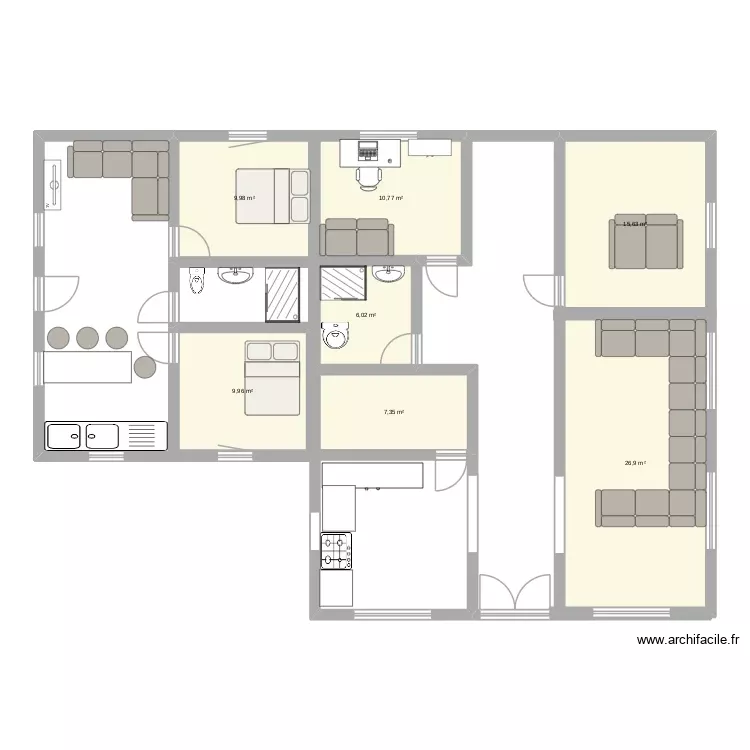 sous. Plan de 7 Pièces et 87 m² sous. Plan de 7 Pièces et 87 m²