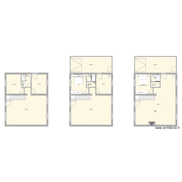 Domicile RDC. Plan de 15 pièces et 238 m2