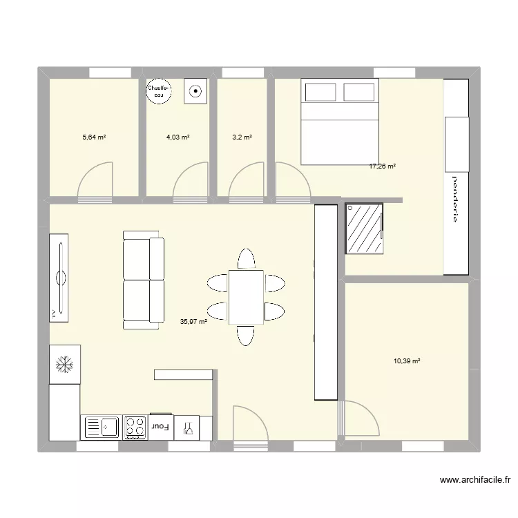 eval. Plan de 6  et 76 m²
