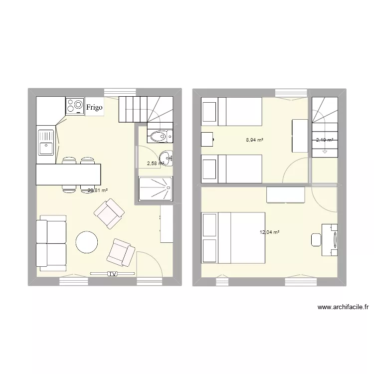 Maison de Port. Plan de Maison de Port. Plan de