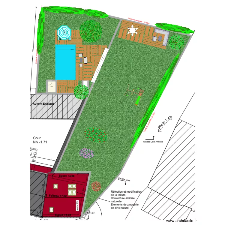 Jardin. Plan de 