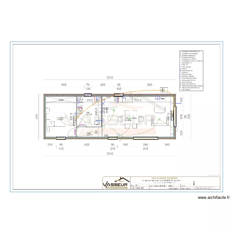VASSEUR PP. Plan de 