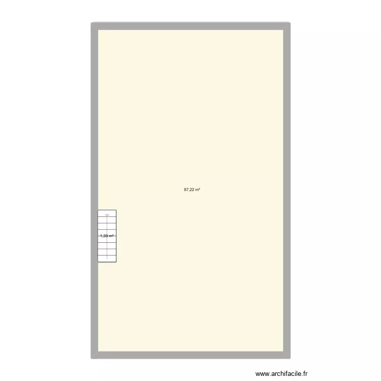 senecat. Plan de 3  et 124 m²