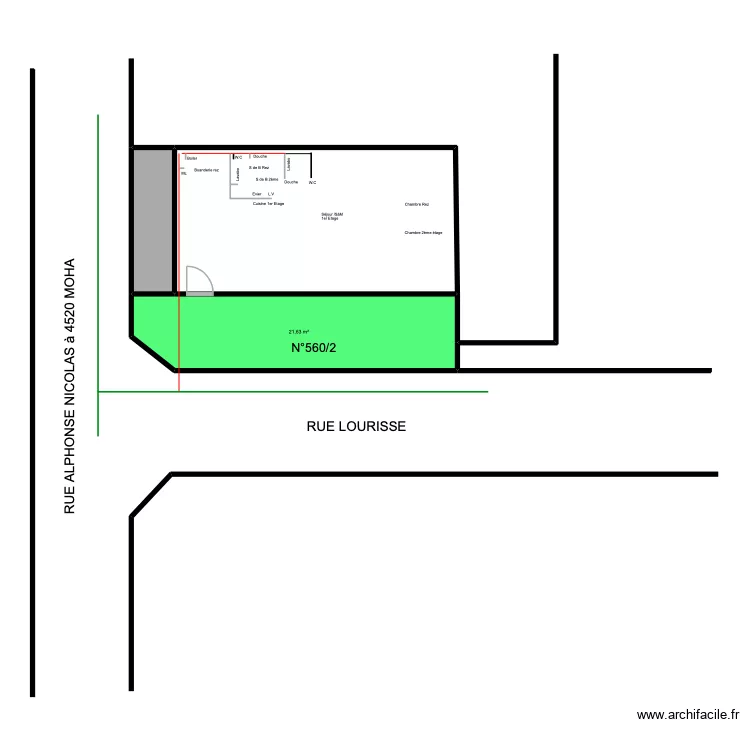 Alphonse nicolas. Plan de 