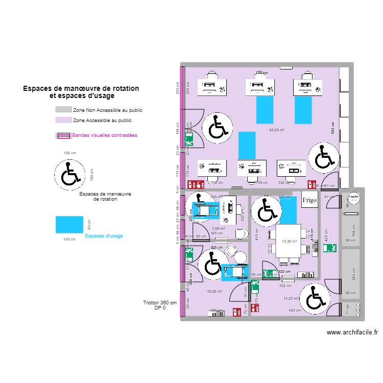 WIMOOV MEAUX APRES TRAVAUX espace rotation et usage. Plan de 0 pièce et 0 m2