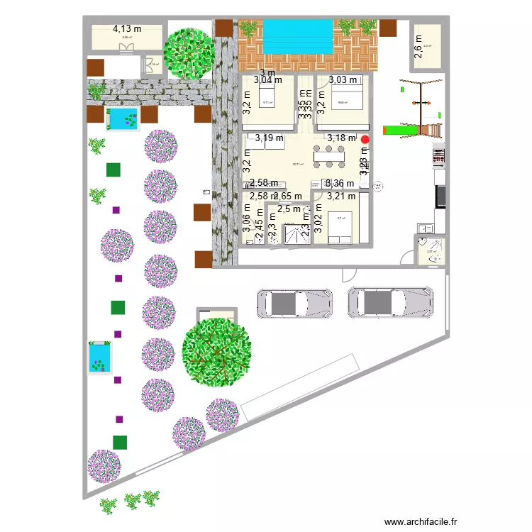 Maison_v13. Plan de 11  et 85 m²