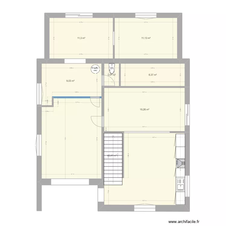 lila bas actuel revu. Plan de 