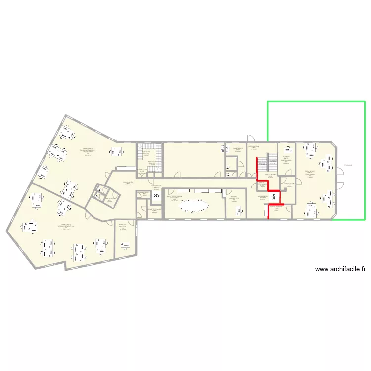 cuisine Vienne. Plan de 