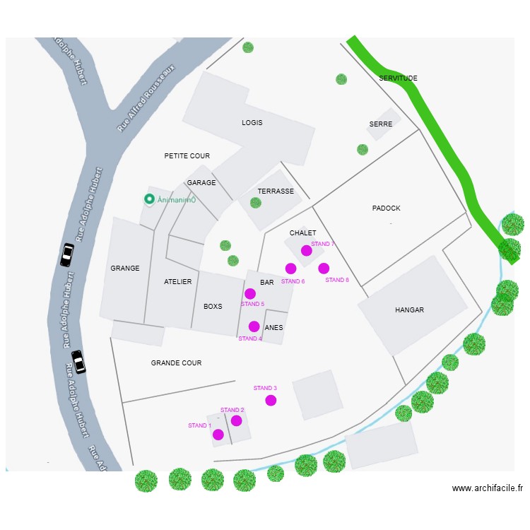 PLAN IMPLANTATION EXPOSANTS. Plan de 0 pièce et 0 m2