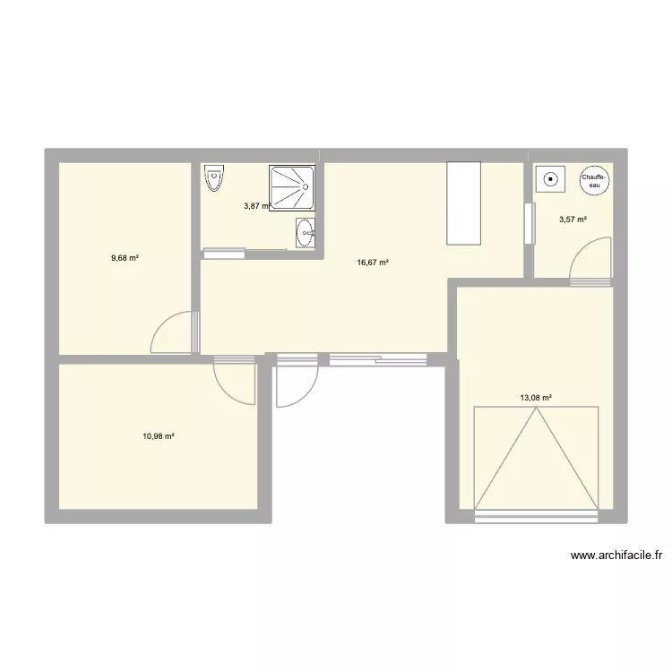 essai 2. Plan de 6 Pièces et 58 m² essai 2. Plan de 6 Pièces et 58 m²
