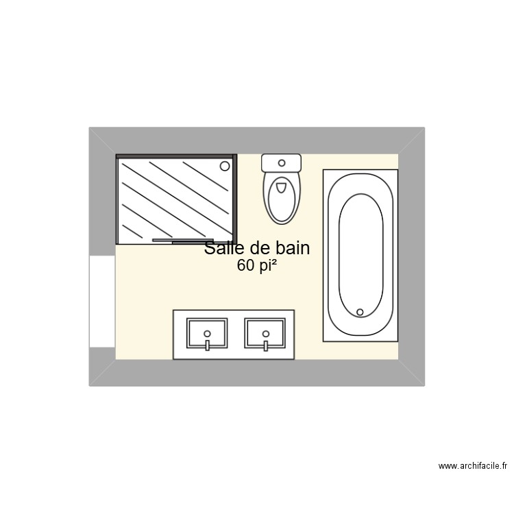 salle de bain Dany. Plan de 0 pièce et 0 m2