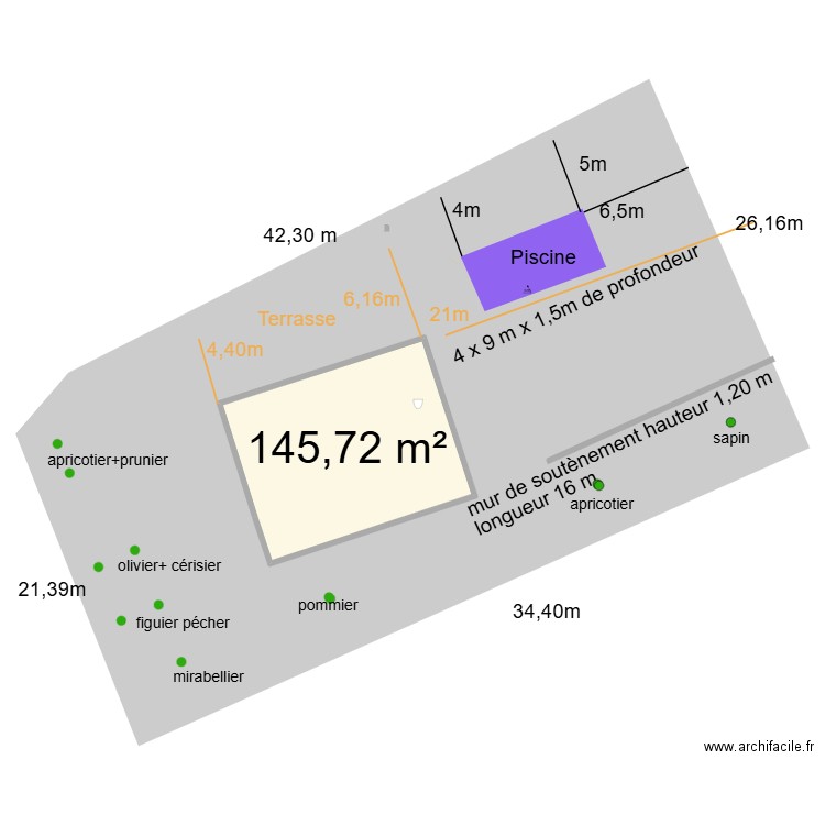 COLLINE DES GABETTES piscine. Plan de 0 pièce et 0 m2