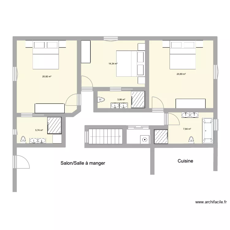 Ardèche. Plan de 6 et 74 m² Ardèche. Plan de 6 et 74 m²