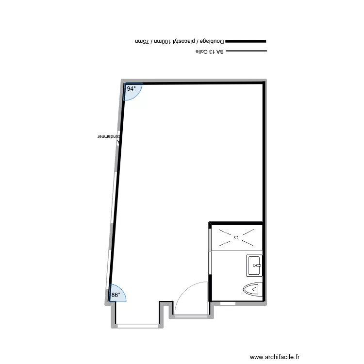 project RDC STUDIO THORSTEN. Plan de 