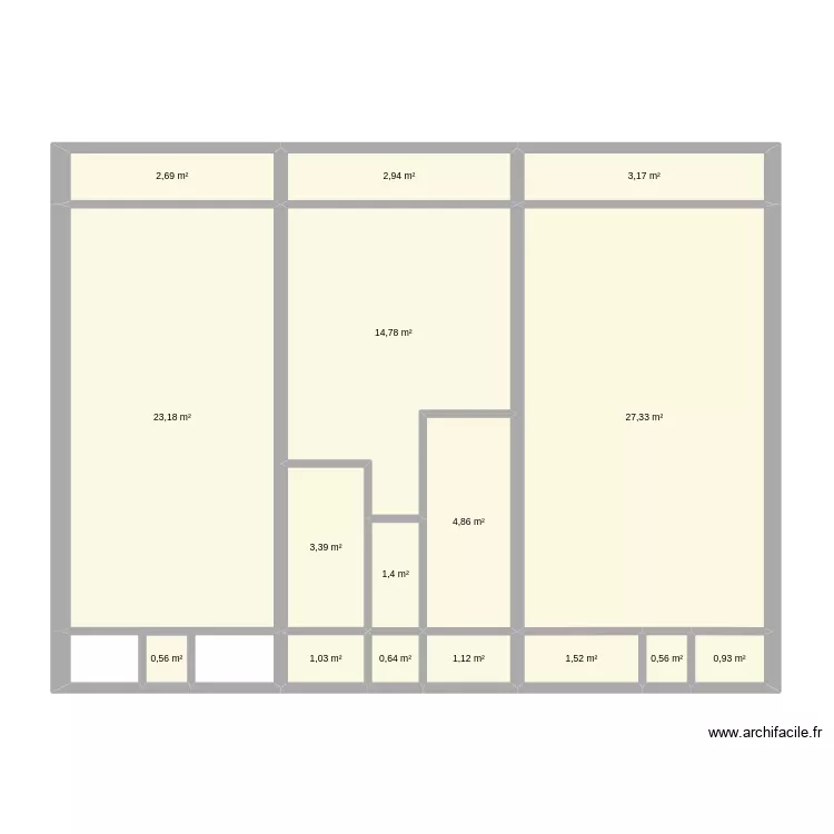 version_3. Plan de 16  et 90 m²