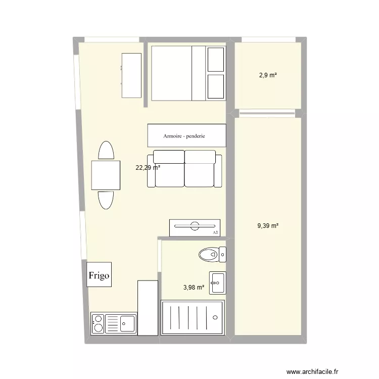 RCD NORD N&deg;1. Plan de 