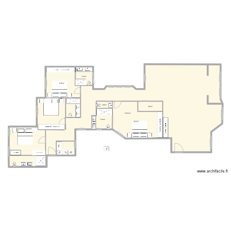 maria de molina 9. Plan de 7 pièces et 185 m2