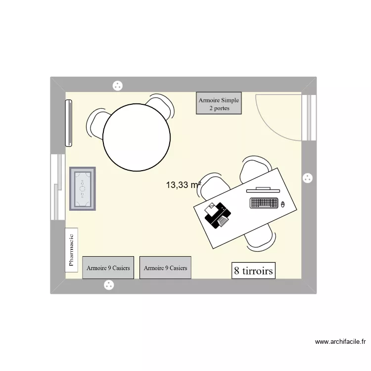 Burzu. Plan de 1 et 13 m² Burzu. Plan de 1 et 13 m²