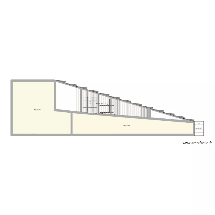 escalera jardin. Plan de 