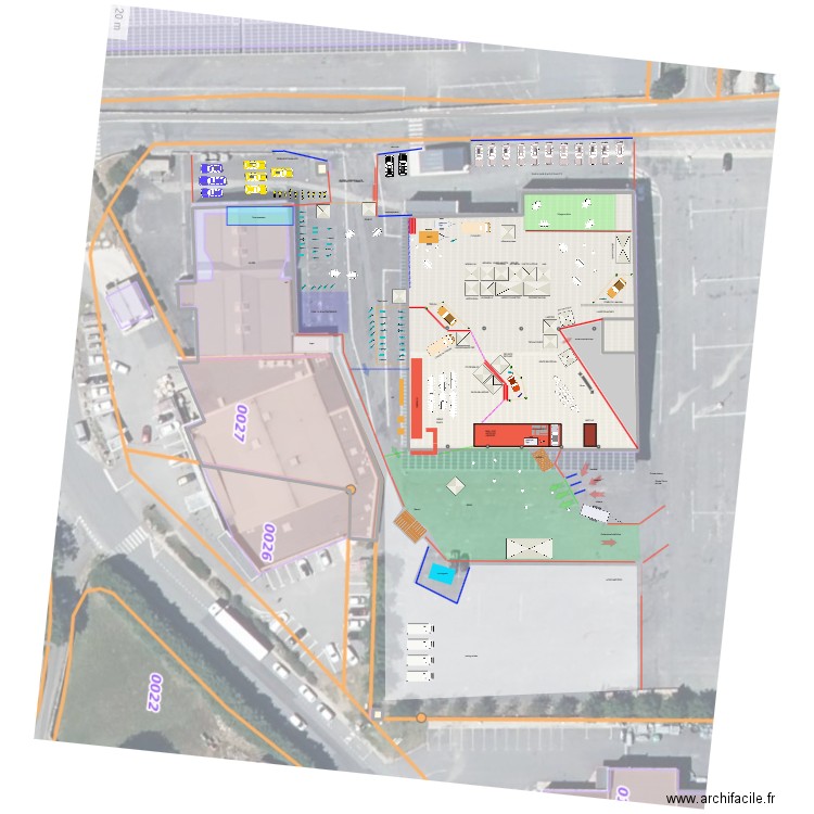 festoche 2. Plan de 5 pièces et 323 m2