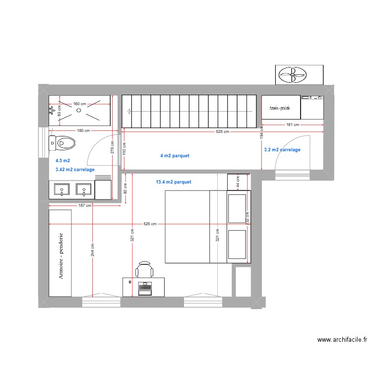 Melandrelle 1er V2. Plan de 0 pièce et 0 m2