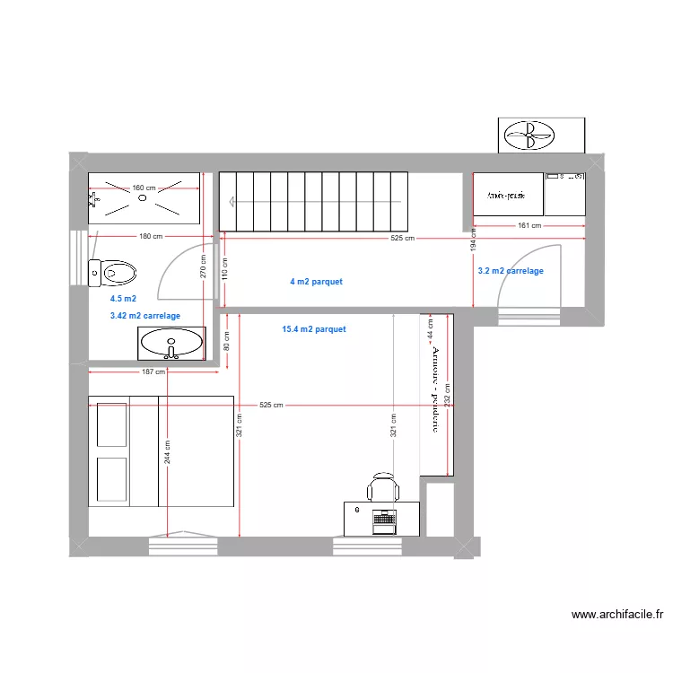 Melandrelle 1er V2. Plan de Melandrelle 1er V2. Plan de