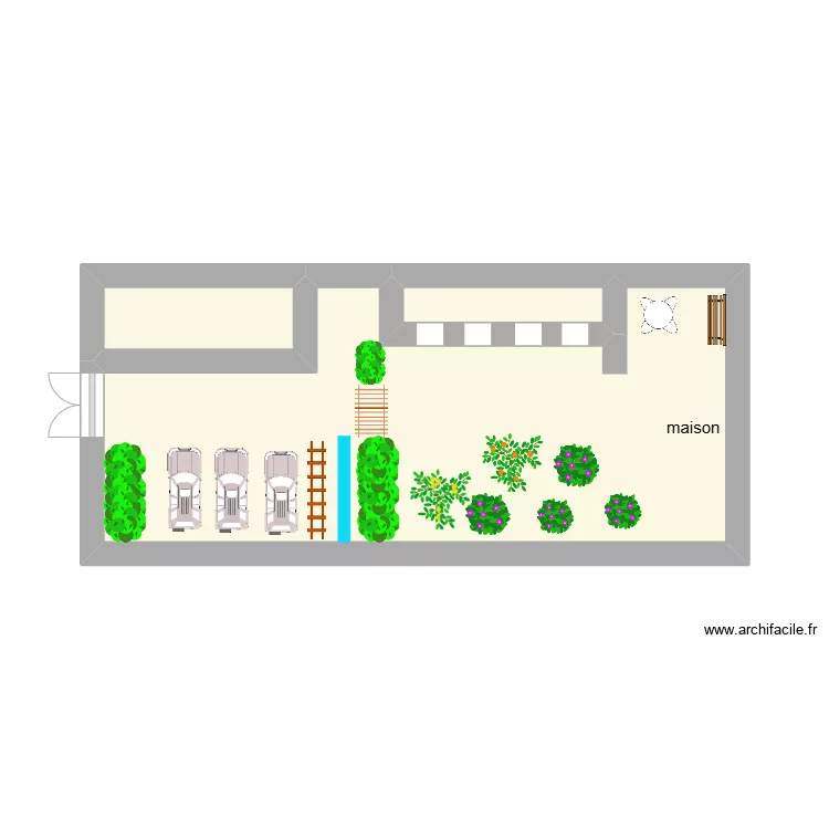 Zoning ext&eacute;rieur suzy. Plan de 