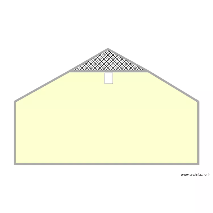 PLAN GRANGE - pignon OUEST. Plan de 2 Pièces et 74 m² PLAN GRANGE - pignon OUEST. Plan de 2 Pièces et 74 m²