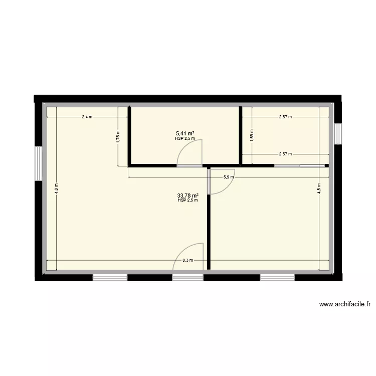 plan n 1 bis. Plan de 2 et 39 m² plan n 1 bis. Plan de 2 et 39 m²