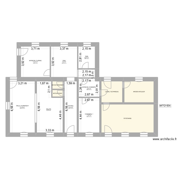 DEHENRY ACTUEL. Plan de 13 pièces et 149 m2