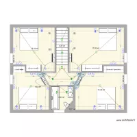 Maison PEUPLIERS - 1er (aménagé cloison biais)