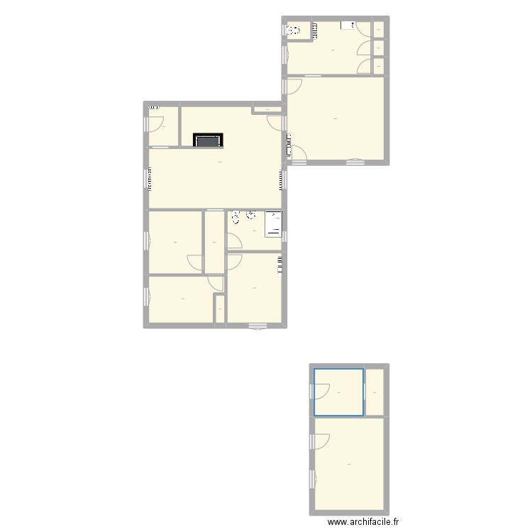 Geneston actuelle. Plan de 18 pièces et 142 m2