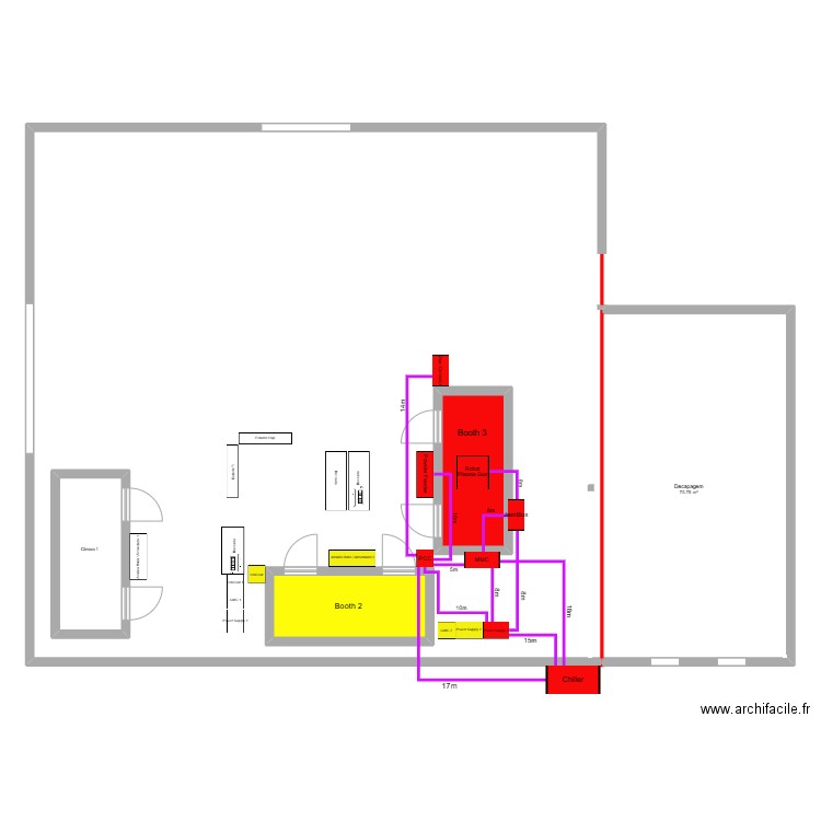 Plasma  cabos. Plan de 5 pièces et 436 m2